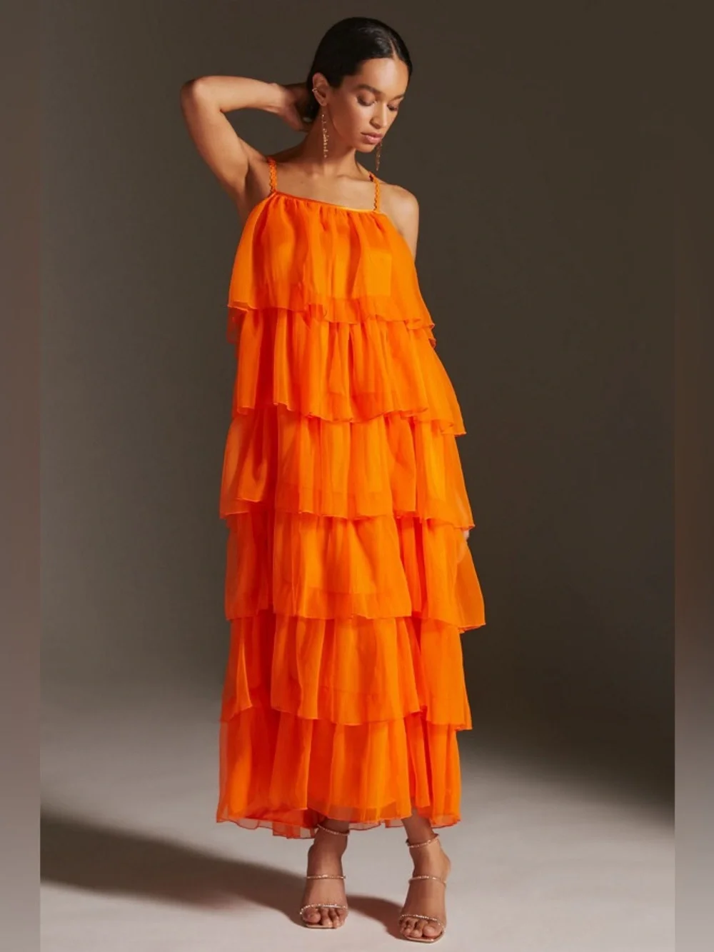 Payal Jain Tiered Tulle Maxi Dress - Picture 1 of 7